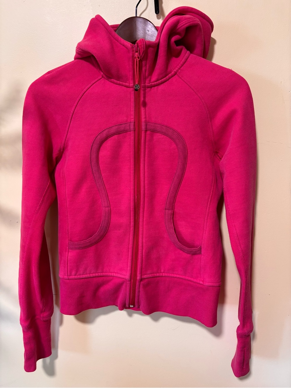 lululemon athletica Bright Pink Hooded Zip-Up Jacket